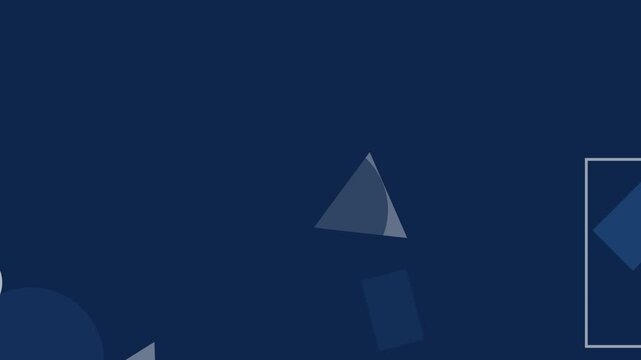 Minimalist geometric shapes forming clean animated background with subtle motion and subtle light shifts