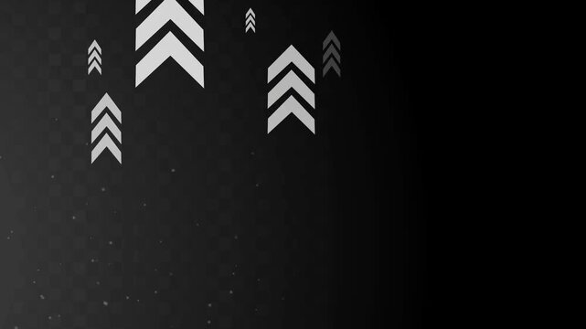 Abstract chevron arrows textured background with copy space and modern digital style animation