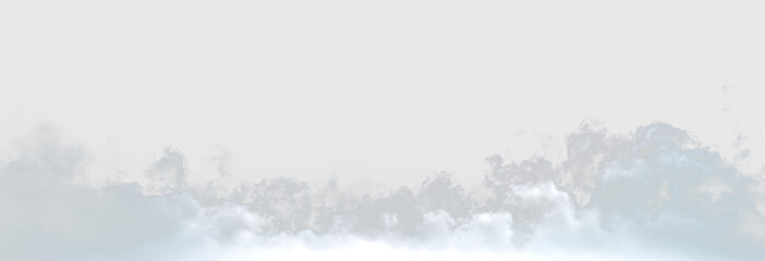 Clouds drifting in the sky with a transparent background, no specific location or time noted © Liubov