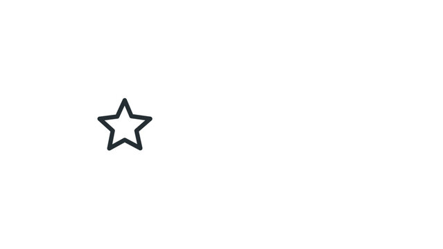 Clean flat vector line icon featuring an achievement plaque for excellence badges, staff rewards, goal completion notices, and corporate slides.