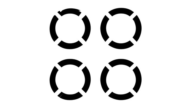 Simple clean flat vector line icon featuring a lifebuoy ring for cruise safety guides, harbor signage, pool rules, and emergency navigation.
