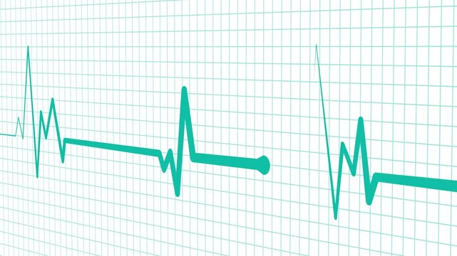 Health heartbeat line medical ekg rhythm pattern health monitor signal and heart activity chart animation