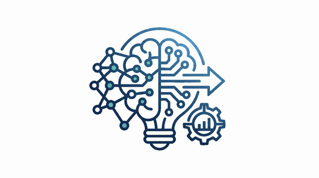 Human brain neural network halftone pattern background