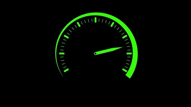 Simple shape minimal speed meter animation, Speed meter car animated