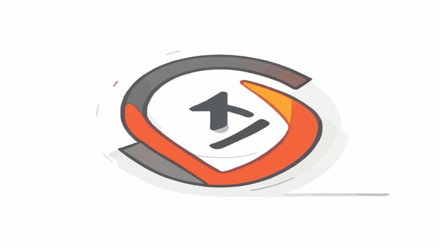 Circular arrow logo for continuous process cycle.
