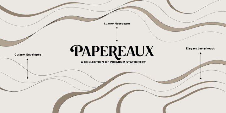 Papereaux premium stationery collection with luxury notepaper elegant letterheads custom envelopes high quality long lasting in demand sought after stationery notepaper letterheads envelopes
