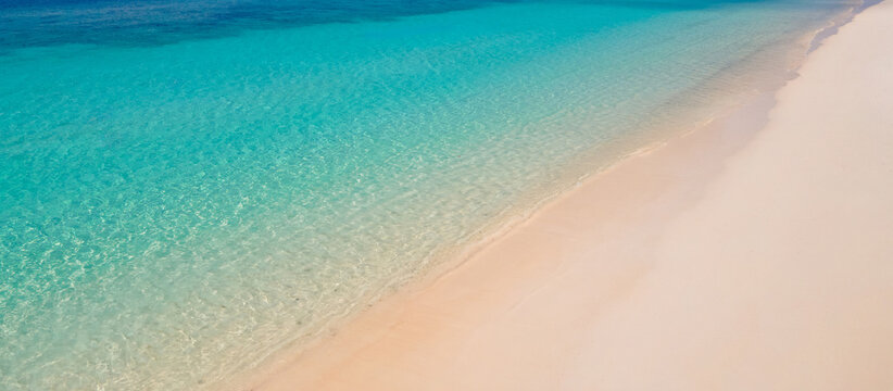 Beautiful Andaman sea in Myanmar. Turquoise crystal clear water and white soft sand of Madam Beach, Nyaung Oo Phee Island in the Mergui Archipelago, Burma.