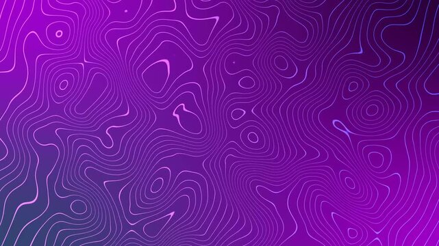 Abstract neon contour lines background animation, Background line wave liquid animated