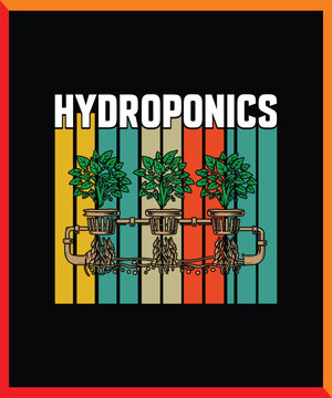 Hydroponics Farming Vector Set &ndash; Indoor Soilless Agriculture, Hydroponic Garden System, Plant Growth Icons Collection