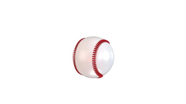 3D Baseball Ball Icon Animation for Baseball, Sports, Championship, Tournament, Training and Recreation