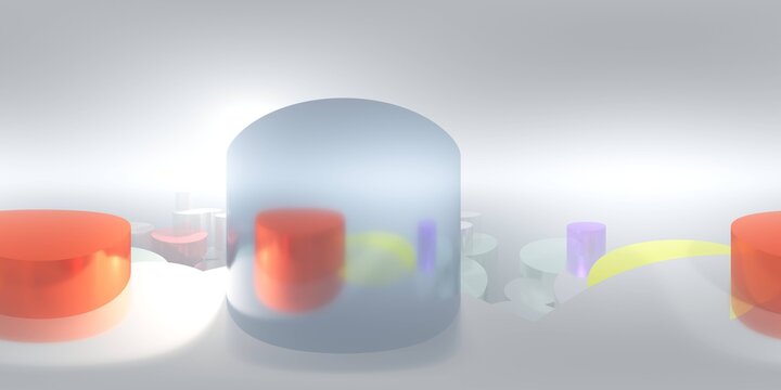Environment map. HDRI map. Equirectangular projection. Spherical panorama. Abstract background, 3d rendering