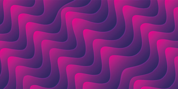 Trendy synthwave style magenta pink and violet slanted lines background. Vivid colorful abstract parallel stripes pattern for banner and web design.