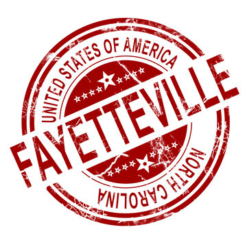 Fayetteville stamp with white background