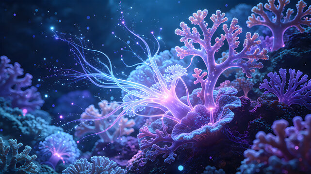 Neural network diagram of the morphology of deep-sea coral communities