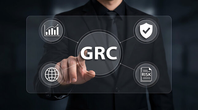 GRC Governance Risk Compliance Digital Business Security Risk Management Dashboard