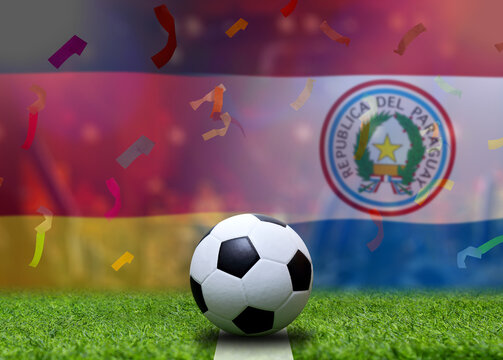 Football Cup competition between the national German and national Paraguay.