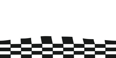 Obraz premium Abstract Monochrome Gradient Checkerboard Pattern