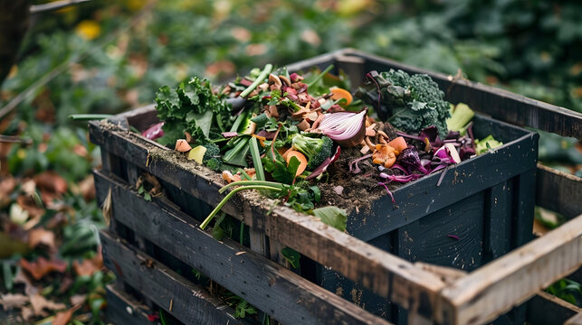 Vegetable Scraps Compost Bin