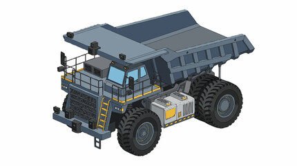 Large Mining Dump Truck Vehicle. © Tomo