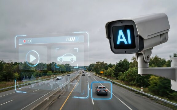 Aipowered traffic surveillance camera monitoring road