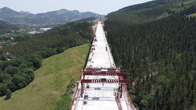 construction of high speed train TAV in the Basque Country 