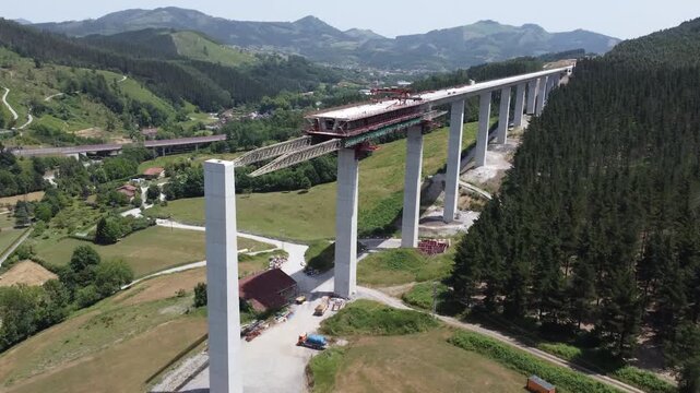 construction of high speed train TAV in the Basque Country 