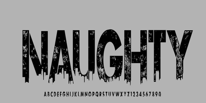 Distressed Grunge Font. Rust Font. Rough Font