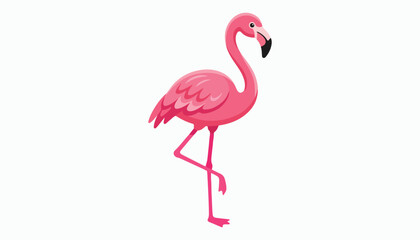 flamingo bird clipart vector illustration © Nayon