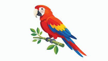 parrot bird clipart vector illustration © Nayon