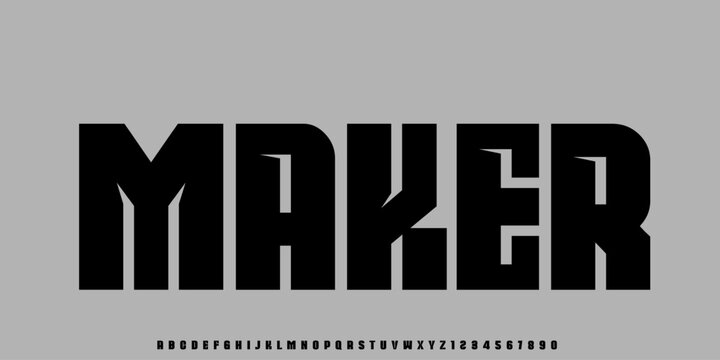 Abstract modern urban alphabet fonts. Typography sport, simple, technology, fashion, digital, future creative logo font. vector illustration