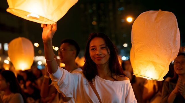 A joyous procession of illuminated lanterns creates a warm wondrous atmosphere filled with cheering and clapping
