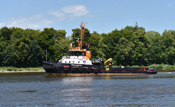 Schlepper EEMS WARRIOR im Nord-Ostsee-Kanal