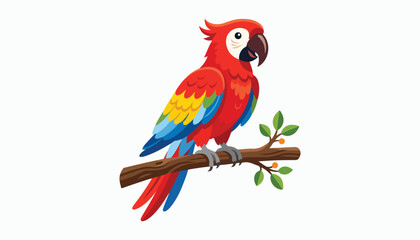 parrot bird clipart vector illustration © Nayon