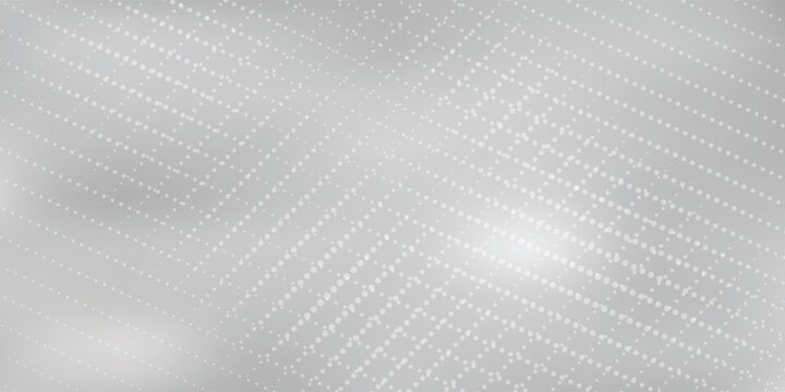 Abstract diagonal chevron halftone dot background gray and white vector