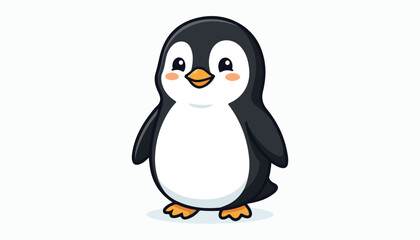 Fototapeta premium penguin bird clipart vector illustration