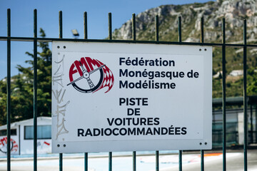 Obraz premium Cap d Ail, France - June 6, 2026: Federation Monegasque de Modelisme radio controlled car track near Monaco