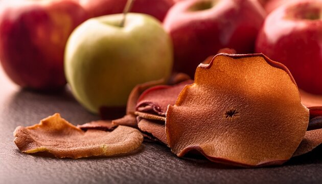 close perspective on organic apple leather showing its fine texture and bright color with fresh apples illustrating eco conscious origins