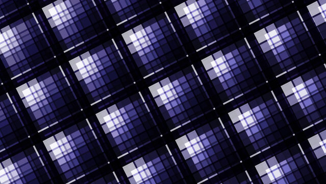 Motion tartan moire Abstract Diagonal Plaid Pattern Seamless Repeating Background Blue Purple White Lines