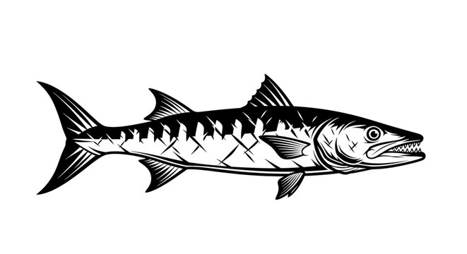 Detailed drawing of a tuna fish.