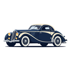Obraz premium Vintage Luxury Coupe Car: Art Deco Classic Automobile