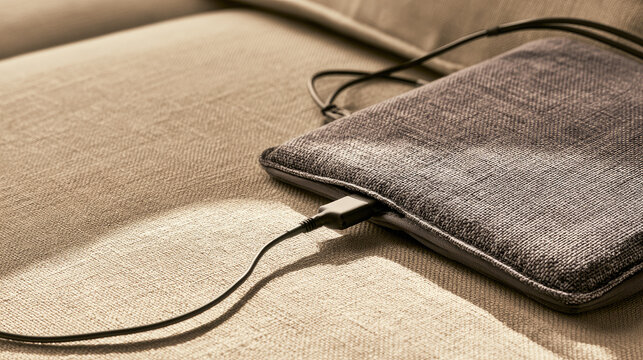 Heating pad lower back textile electric linen sofa fabric sunlight closeup cushion