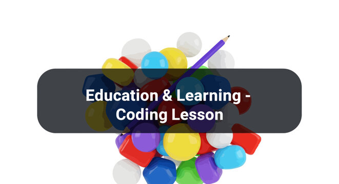 Education Learning Coding Lesson Online.