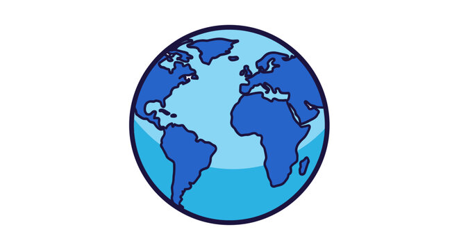 Globe Earth Planet World Map.