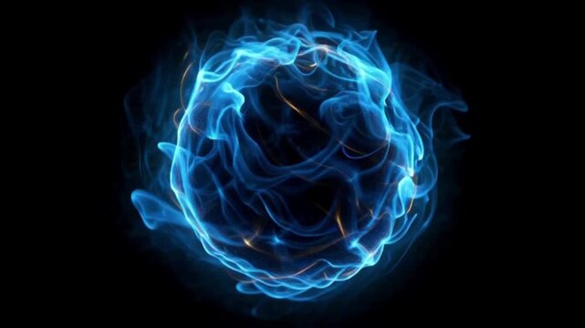 blue fire flames
