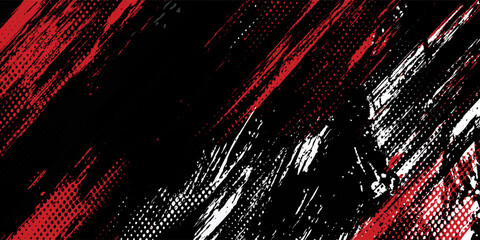 Gaming esport background striking stripes electric banner vector illustration design red black grunge brush wing comic pattern modern abstract concept livery stripes decal paint splash splatter.eps 10 © Samsul