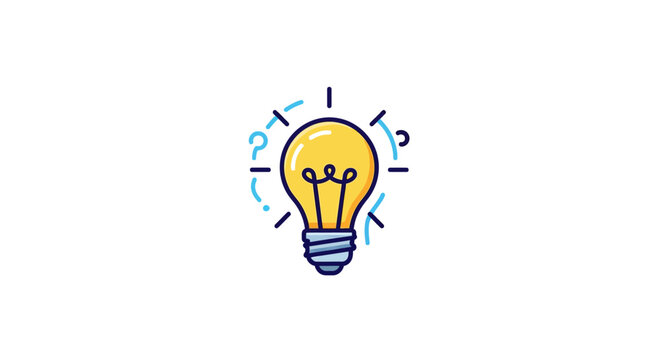 Light Bulb Idea Concept Symbol.