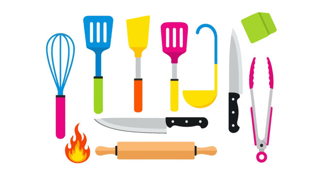 Kitchen Utensils and Cooking Tools.