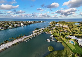aerial view of Dubois Park and Jupiter Inlet © Bruce