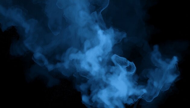 blue smoke transparent effect overlay