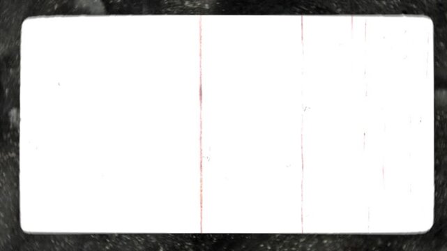 Vintage Super 8 mm Film Frame Overlay with Scratches Dust and Grain Texture Loopable Background.